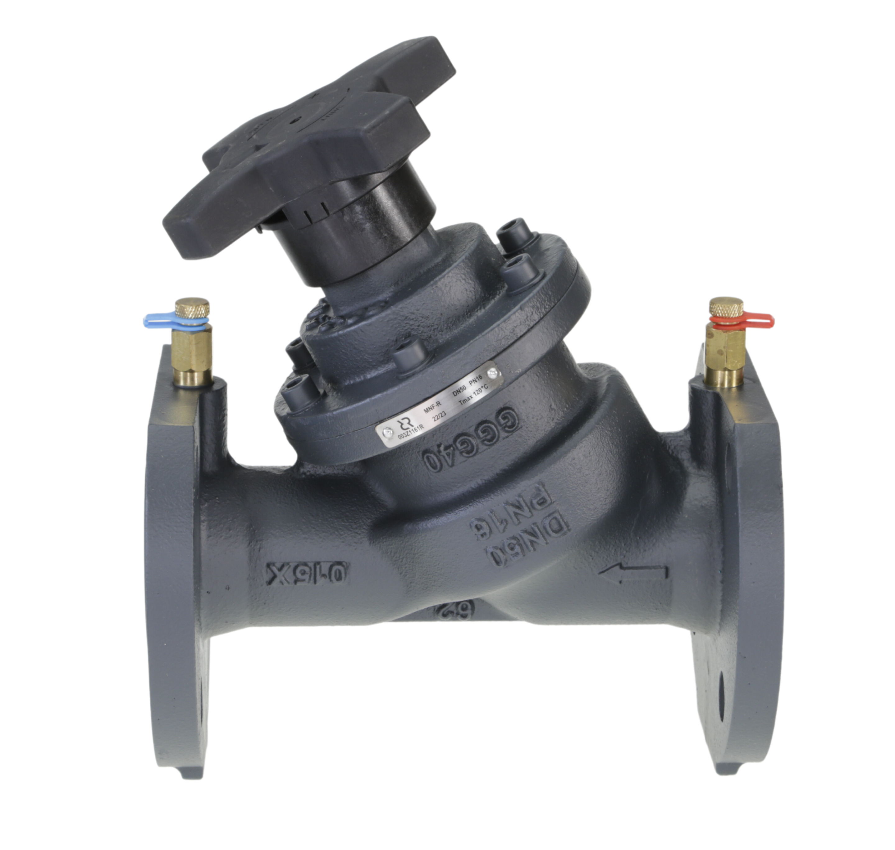 Ридан MNF-R 003Z1198R DN400 — Ручной балансировочный клапан, фланцевый, PN25, Tmax 150 °C