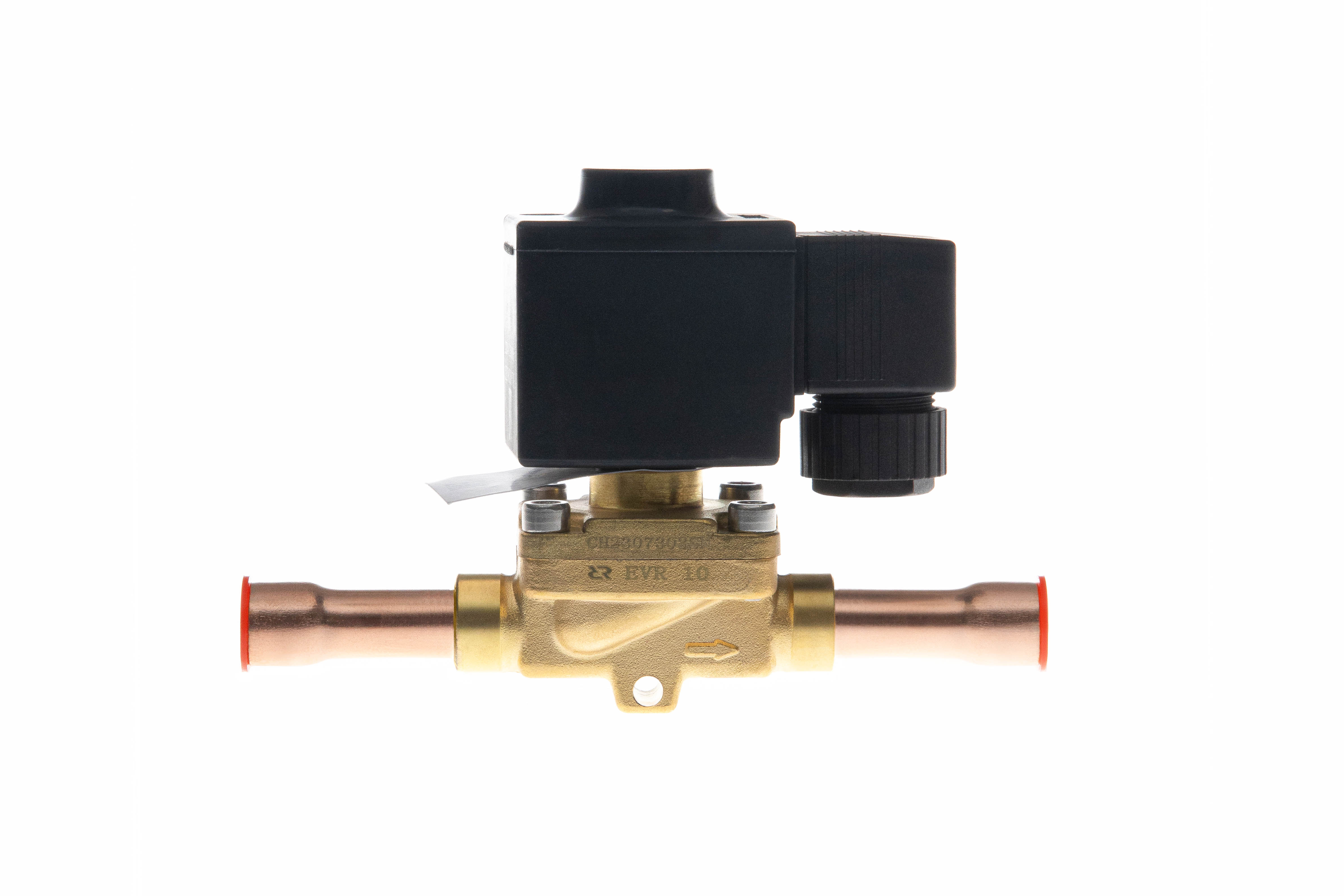 Ридан EVR 10 032L1214R — Клапан электромагнитный переменного тока НЗ, DN15, присоединительные патрубки 5/8&quot;, под пайку ODF