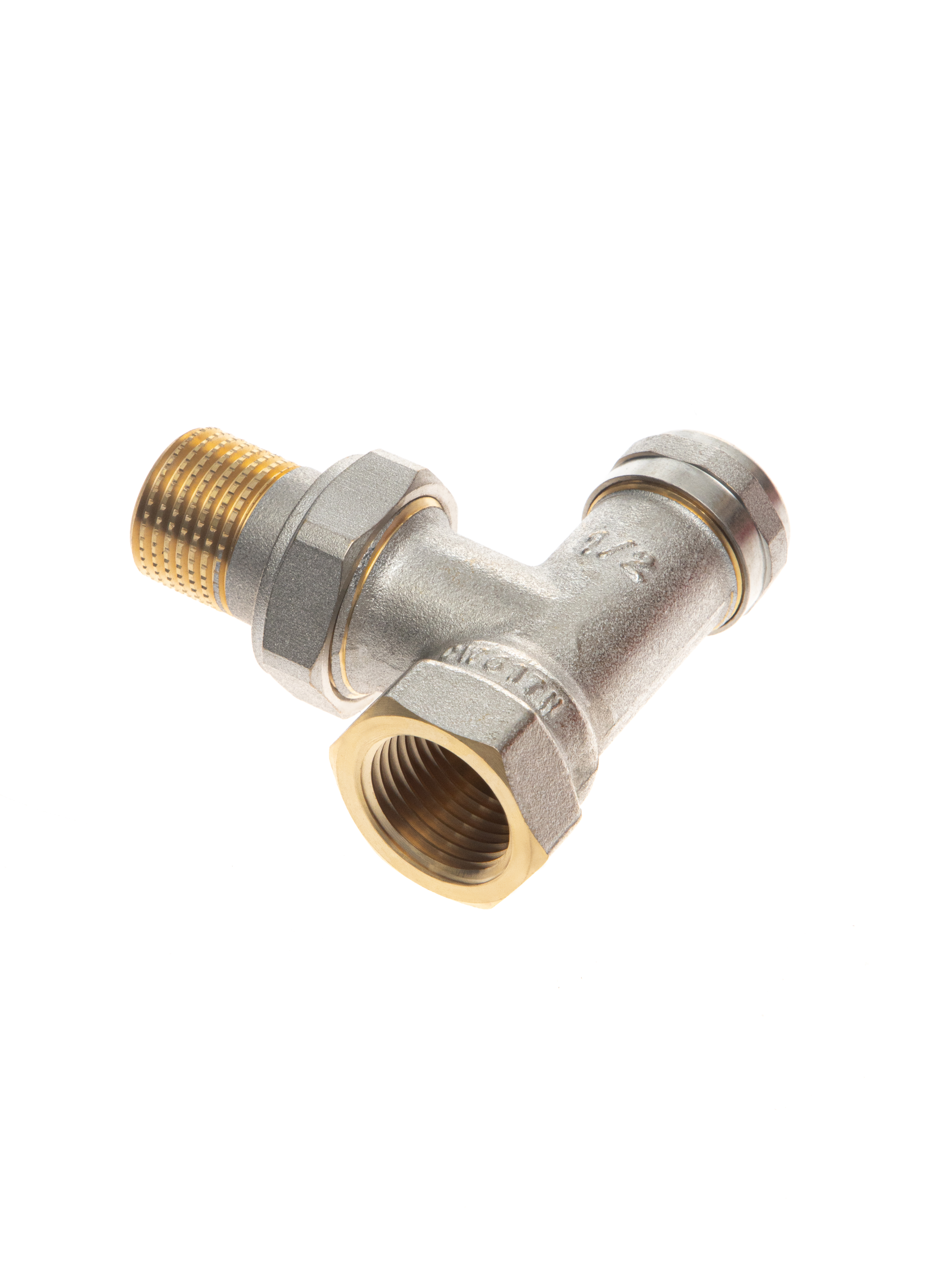 Ридан LV 003L0145R — Клапан запорный для бокового присоединения к радиатору, Ду 20, угловой