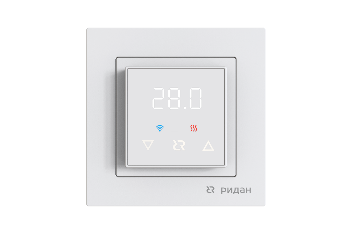 21RT0104R — Ridan Classy терморегулятор с Wi-Fi, белый