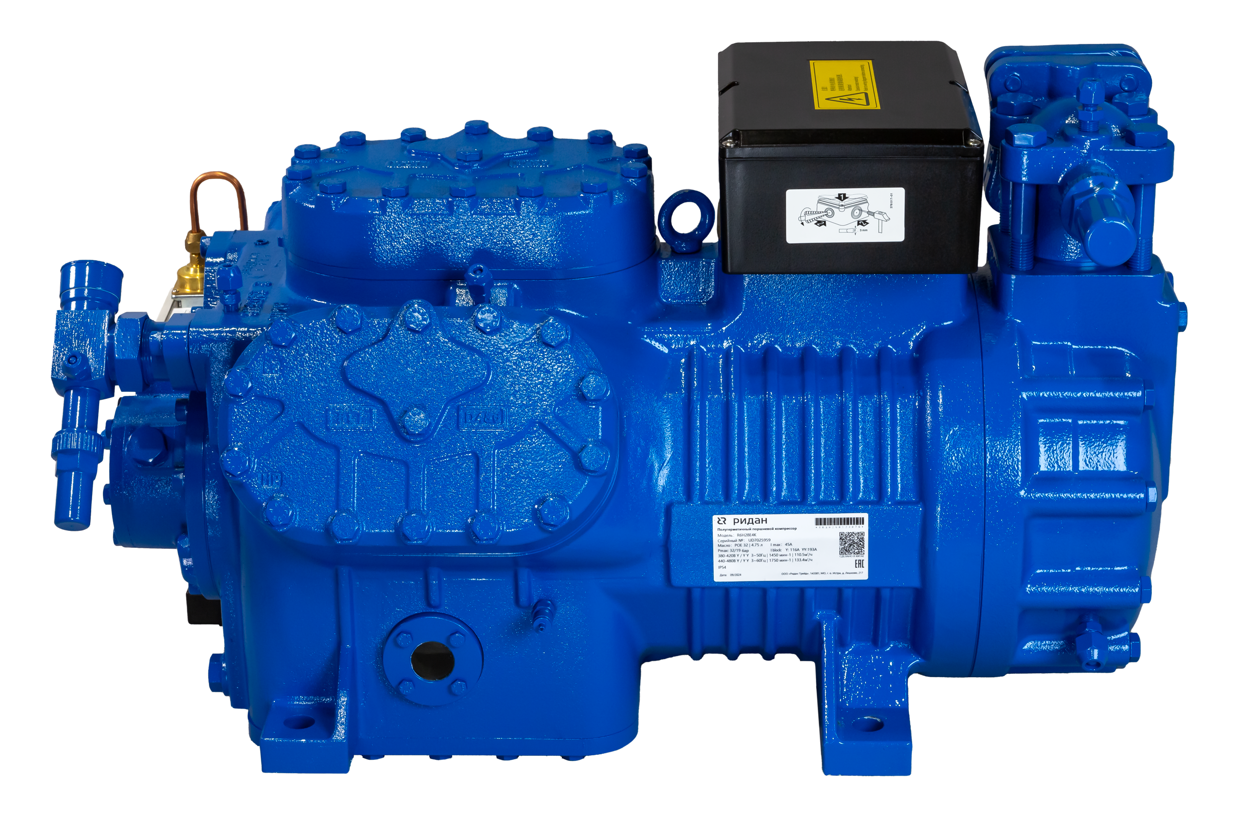 Ридан 171R4631 — Полугерметичный поршневой компрессор R6H37E4K