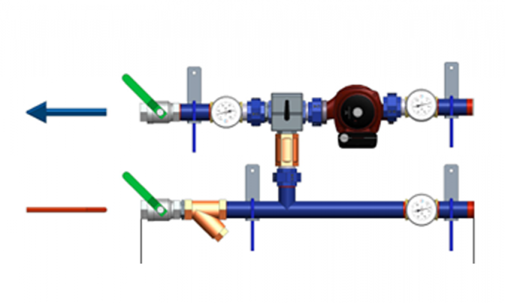 Ридан 150U3635 — Узлы теплоснабжения с термоманометрами АУУ-Т/M-32-9,5-16