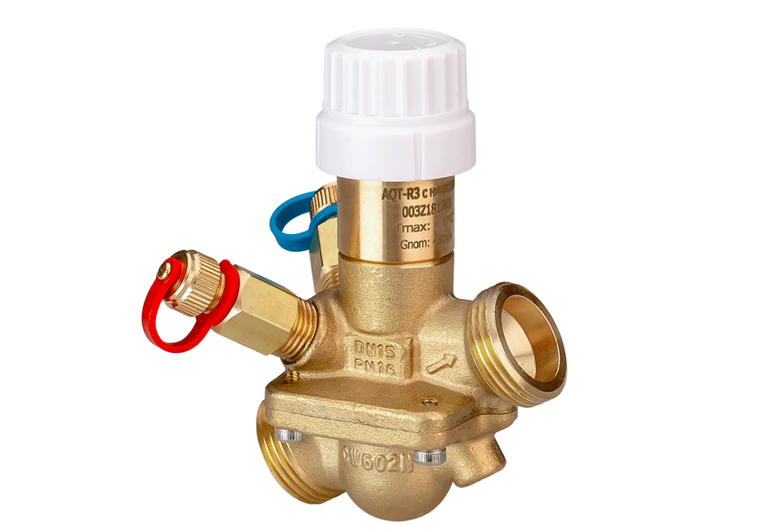 Ридан 003Z1811R3 — Автоматический балансировочный клапан AQT-R3 DN15 LF с ниппелями