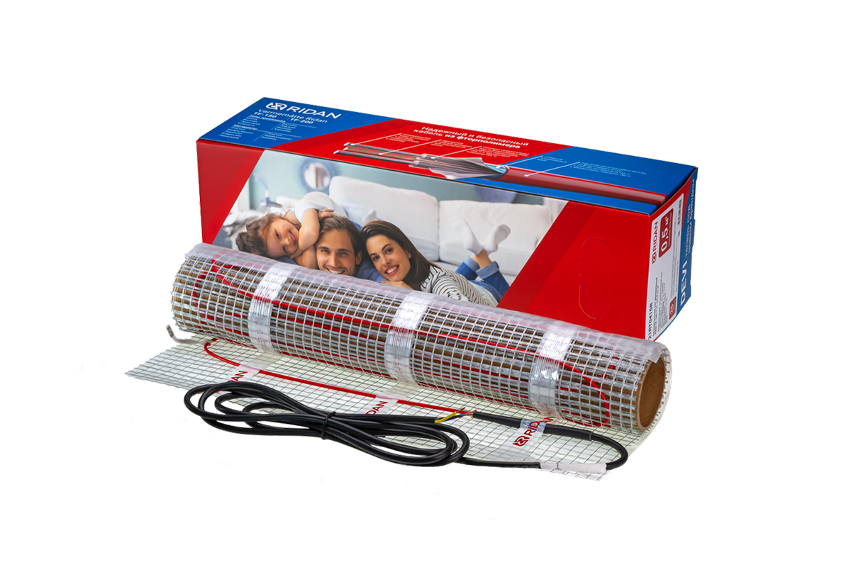 21RT0442R — Ridan TF-200 нагревательный мат 1800 Вт, 230 В, 9 м²